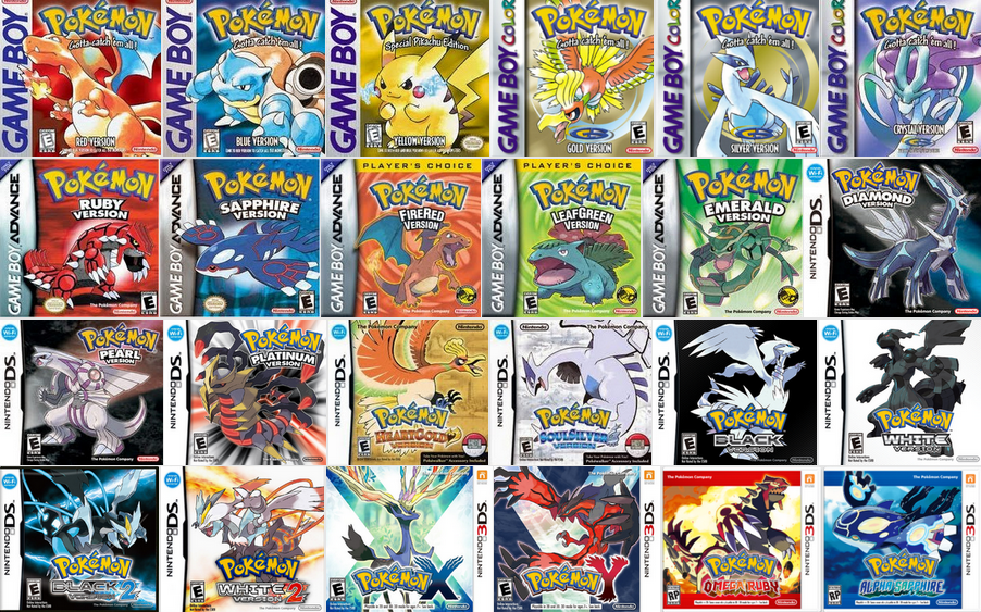 Todos os principais jogos de Pokémon em ordem cronológica - Dot